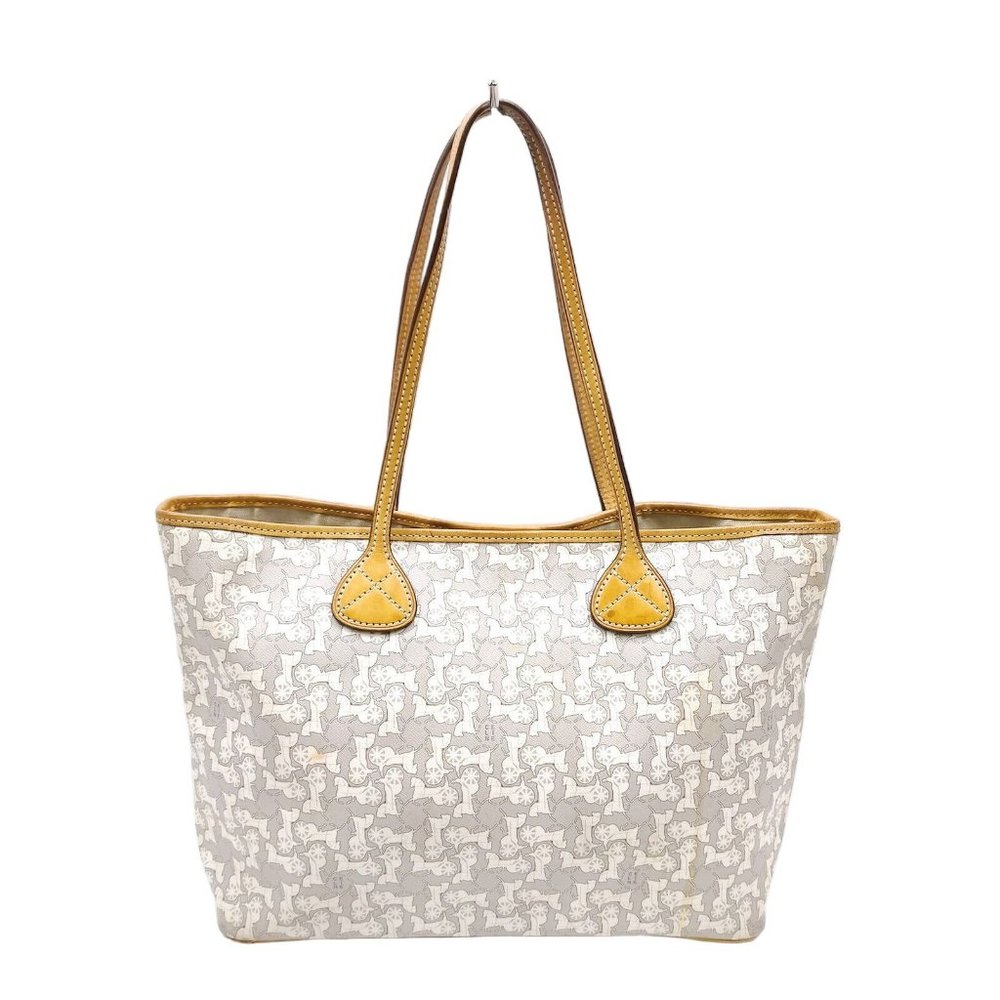 00846616# Celine Tote Bag White PVC